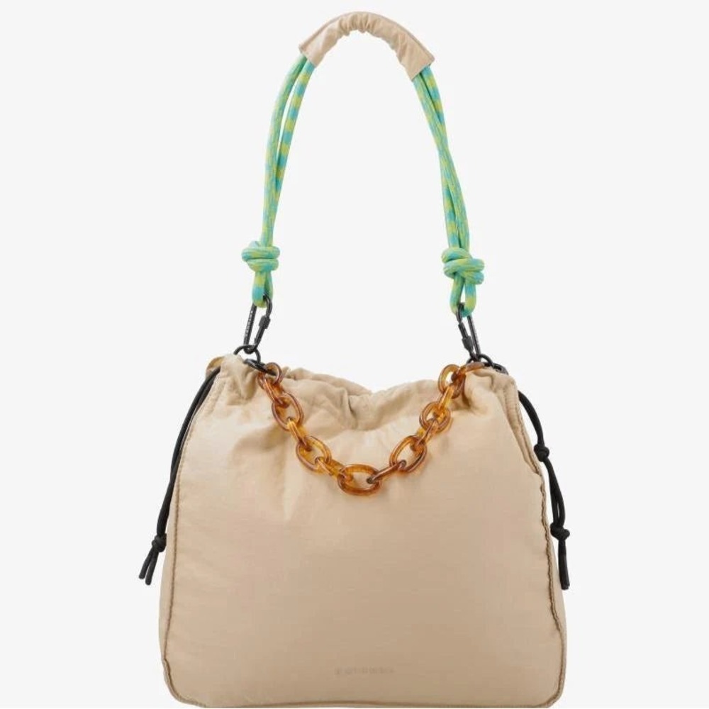 Rotunda Sant Hobo Bag In Beige Casual Luxury